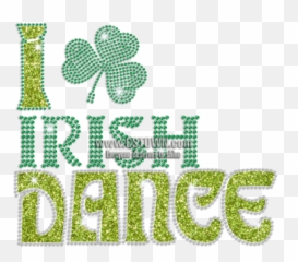 I Love Irish Dance Iron Rhinestone Design - CSTOWN Emoji