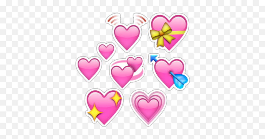 Download Hd Emoji Heart Png Pin Strawberry Border On - Transparent Background Heart Emoji Png,Emojis De Amor