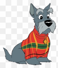 Pets In Clothes Clipart - Lady And The Tramp Jacques Emoji,Schnauzer Emoji