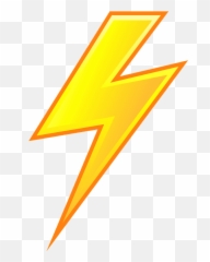 High Voltage Emoji Clipart - Cartoon Lightning Bolt Png,Emoji 1001 Milky Way