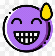 Emoji emoticon face relieved - Download Iconfinder Happy