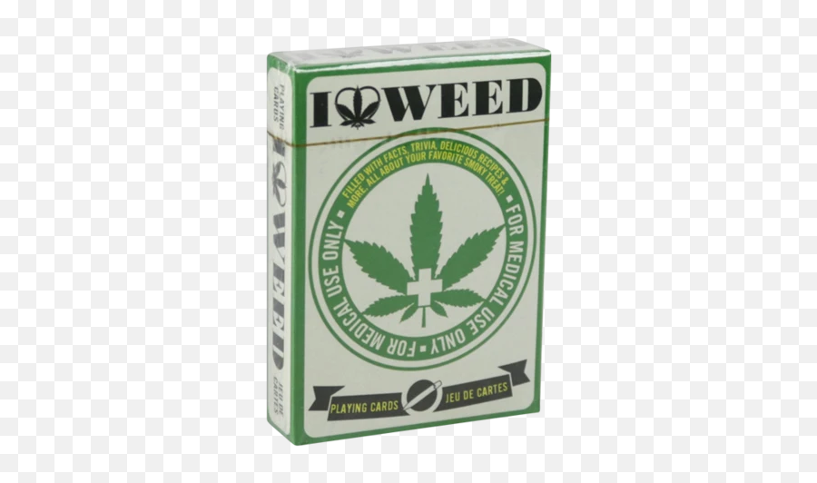 I Heart Weed Playing Cards Home Goodss - Puro Osso Billy E Mandy Emoji,Marijuana Emoji