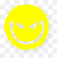 EVIL SMILEY Sticker 100mm solid wicked devil face vinyl - Happy Emoji
