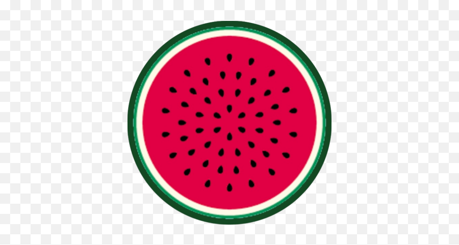 Roundcircular Shaped Patches The Sugar Patch - Watermelon Circle Half Emoji,Watermelon Emojis