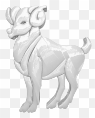 Silver Aries Horoscope Sign - Libra Animal Emoji