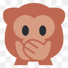 Twemoji2 1f64a - Emoji Del Monito Tapandose La Boca