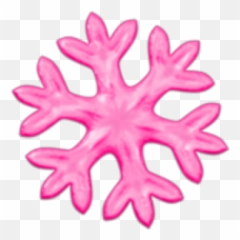Snowflakes Pink Snowflake Emoji Pinkemojis Pinkemoji - Emoji Snowflake,Snowflake Emoji