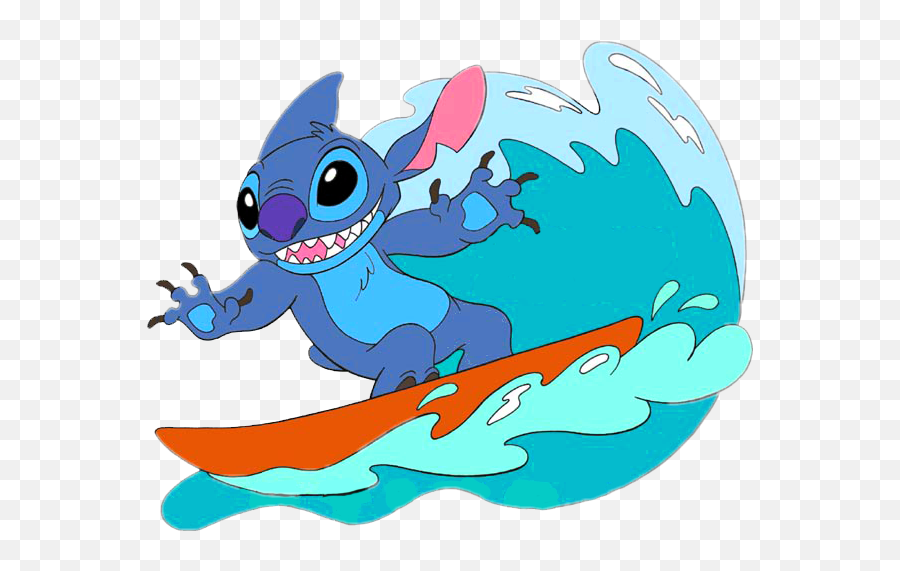 Surfboard Stitch - Lilo And Stitch Surf Png Emoji,Surfboard Emoji