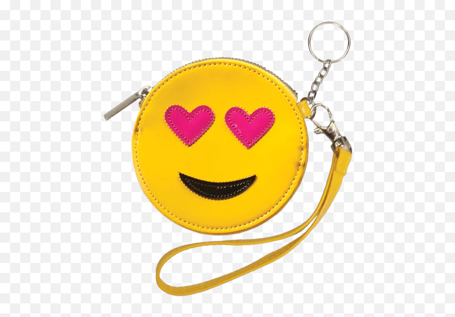 Heart Eyes Emoji Purse Key Chain - Smiley,Eyes Emoji