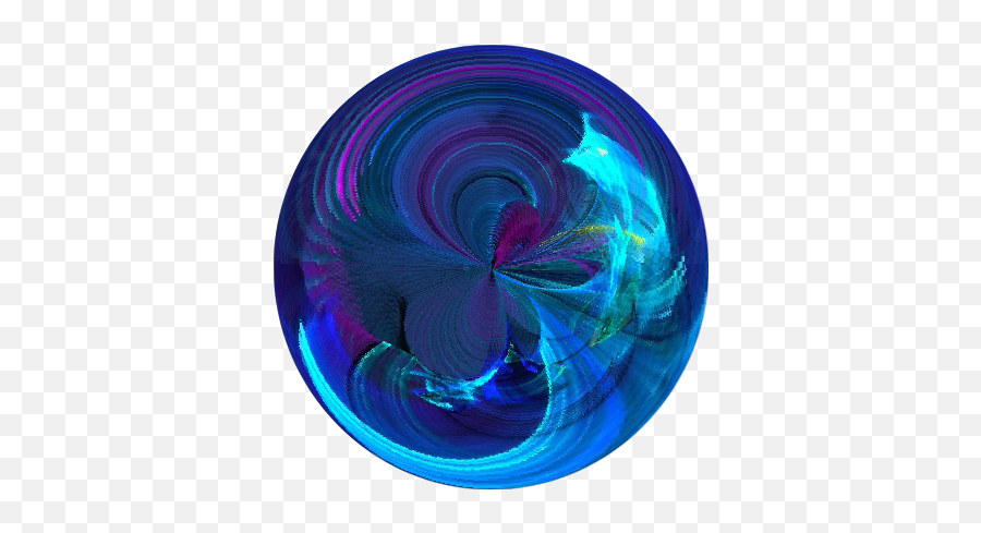 Ball Circle Orb Swirl Crystal Blue - Circle Emoji,Orb Emoji