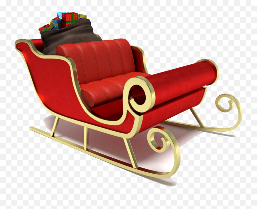 Ftestickers Christmas Santaclaus Sleigh - Transparent Santa Sleigh Png Emoji,Sled Emoji
