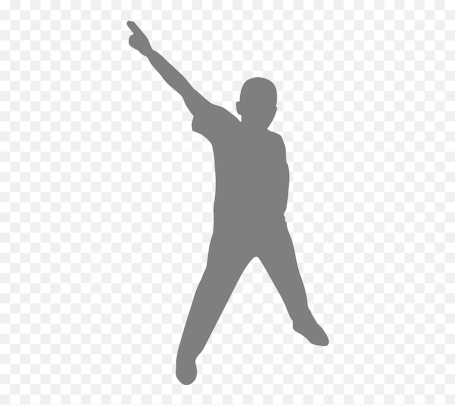 Man Pointing Finger - Boy Dancing Silhouette Emoji,Throw Up Emoji Android