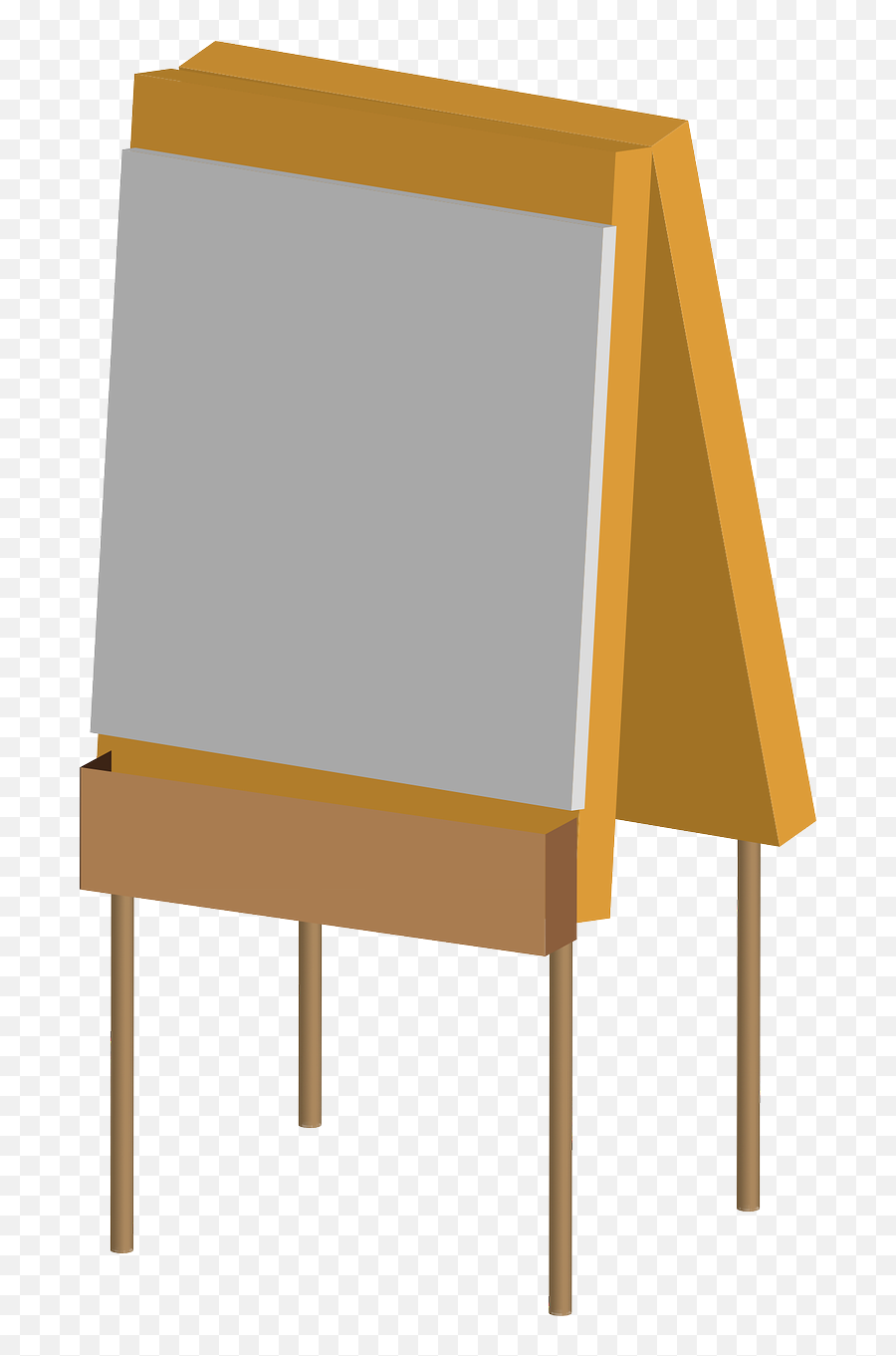 Easel Painting Paint Canvas Blank - Tuval Png Emoji,Emoji Canvas Painting