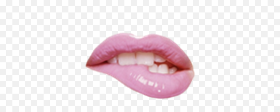Lol A Picture Of Bit Her A - Transparent Background Lip Bite Png Emoji,Girl Lipstick Dress Emoji