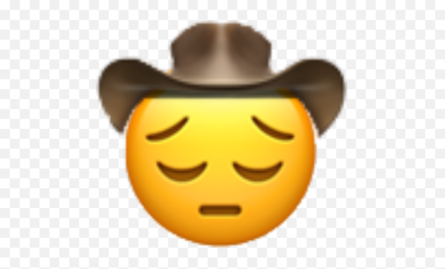 Remix Emoji Howdy Cowboy Iphone Freetoedit Sad Hi Freet - Lil Nas X Emoji,Sad Cowboy Emoji