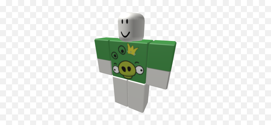 Green King Pig Shirt - Yo Tengo Roblox Emoji,Flip Bird Emoticon