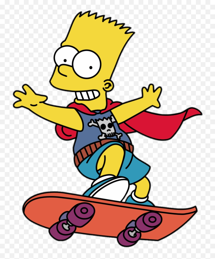 Bart Simpson - Bart Simpson Skateboard Emoji,Skateboard Emoji Iphone