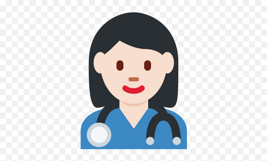 Woman Health Worker Emoji With Light Skin Tone Meaning - Escala De Fugulin 2019,Health Emoji