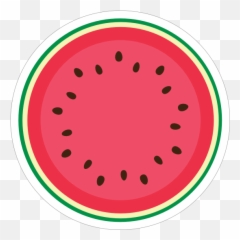 Watermelon Cross Section Sticker - Emoji