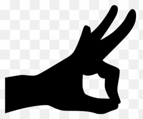 Ok Accept Fingers Comments - Transparent Hand Silhouette Png Emoji
