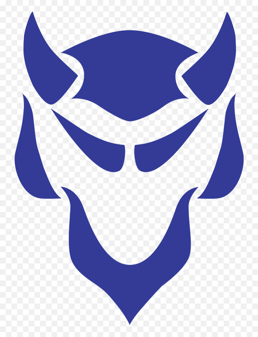 Blue Devil Mascot Clipart - Davenport Central High School Blue Devils Emoji,Purple Demon Emoji