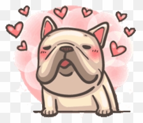 The Funny Bulldog Animated - Msg De Bulldog Frances Emoji,Bulldog Emoji