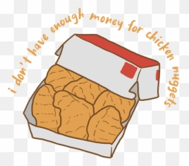 Chicken Nuggets Sticker - Don T Have Enough Money For Chicken Nuggets Emoji,Chicken Nugget Emoji