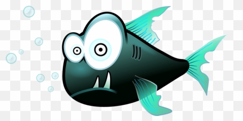 Fish Funny Cartoon - Clipart Transparent Background Emoji