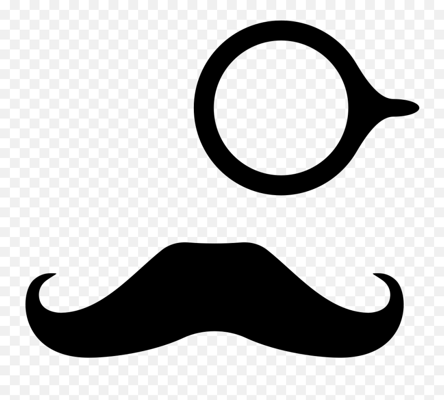 Moustache Clipart Svg Moustache Svg Transparent Free For - Monocle And Mustache Png Emoji,Mustache Emoticon