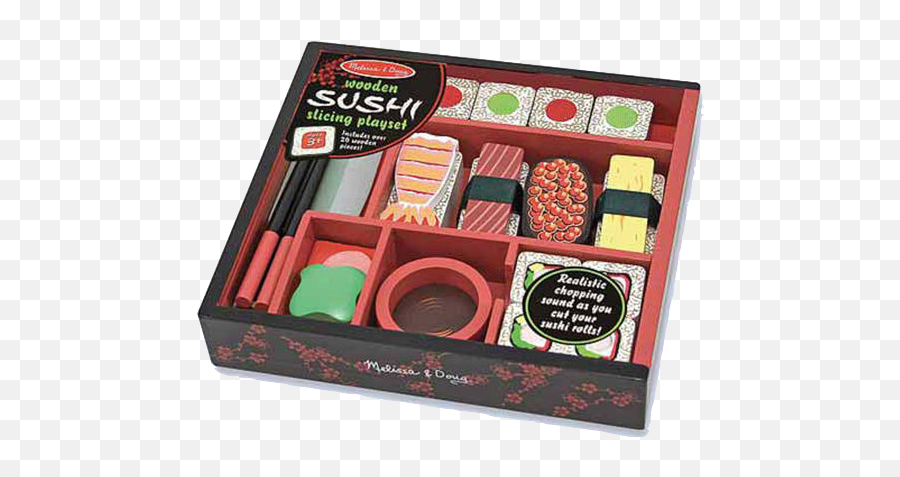 Melissa U0026 Doug Sushi Slicing Play Set - Wooden Play Food Wooden Food Set Emoji,Sushi Roll Emoji