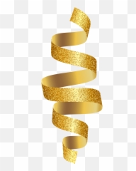 Gold Ribbon Png - Transparent Ribbons Emoji
