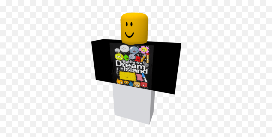 Battle For Dream Island Shirt Black - Brick Hill Emoji,Dream Emoticon