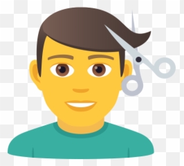 Emoji Um Homem Corta O Seu Cabelo - Hombre