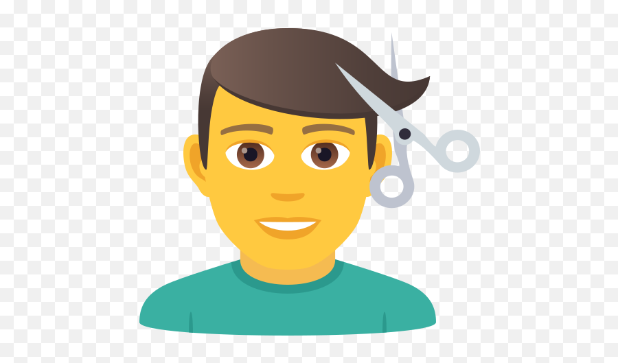 Emoji Um Homem Corta O Seu Cabelo - Emoji Hombre,O Emoji