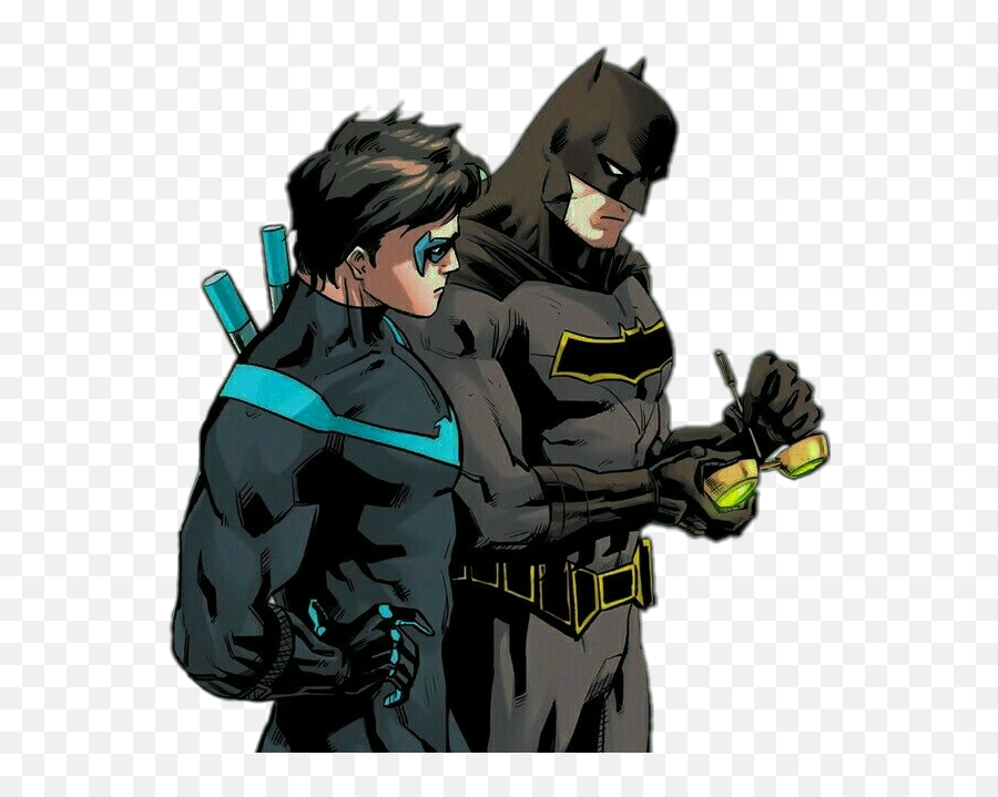 Batman Brucewayne Nightwing Sticker By Moonlighter - Dick Grayson Emoji,Batman Emoji