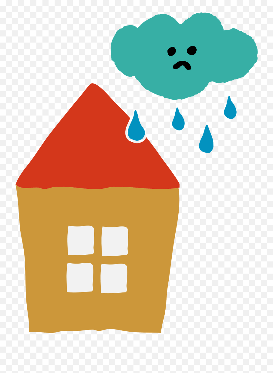 Clouds Raining - Clipart House And Cloud Emoji,Raining Emoji