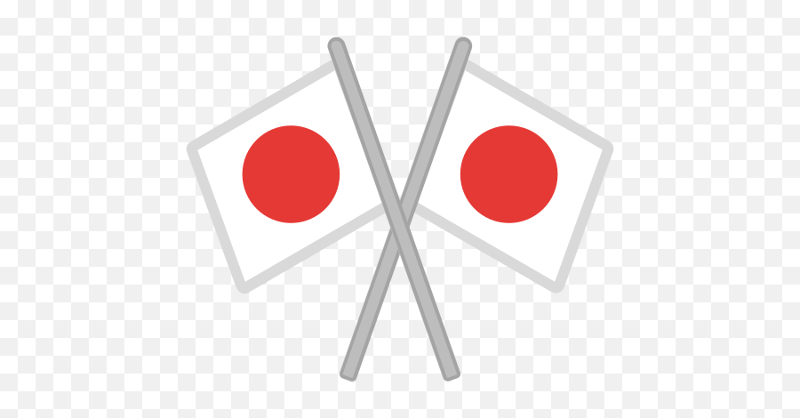Crossed Flags Emoji - Crossed Flags Emoji Png,Crossed Out Emoji