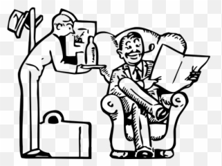 Hotel Service Vector Illustration - Drawing Of Rich Person Emoji