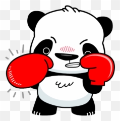 Panda Emoji - Giant Panda,Punch Emoji