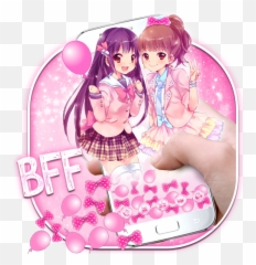 Kawaii Bff Girls Gravity Theme - Kawaii Bff Emoji,Bff Emoji