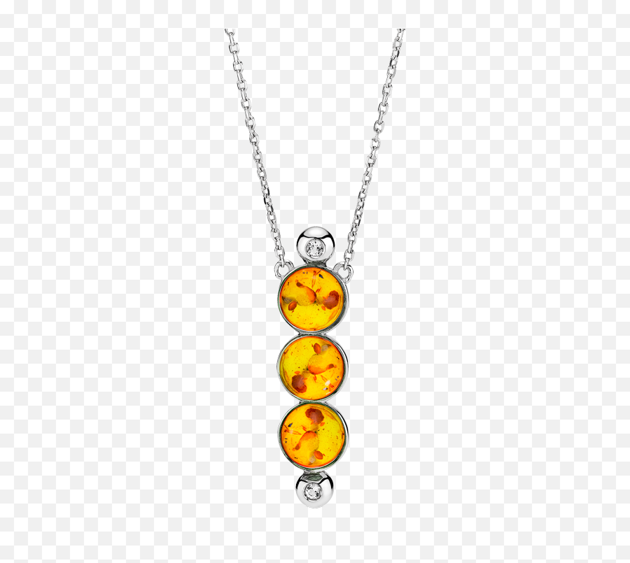 Magic Numbers Necklace In Cognac Amber - Pendant Emoji,Magic Emoticon