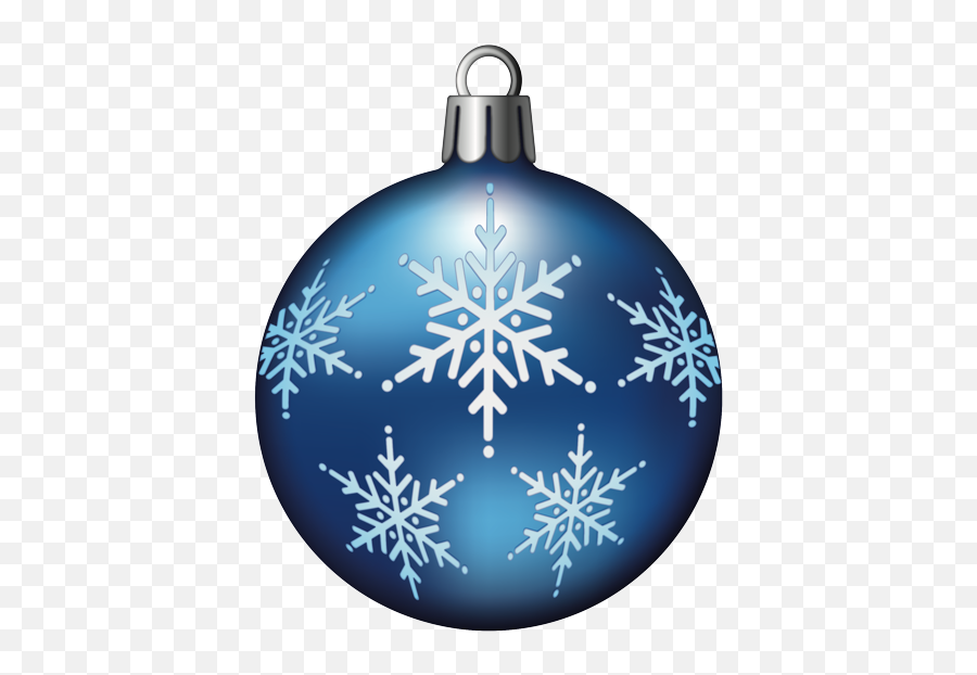 Emoji - Christmas Bauble Emoji,Snowflake Emoji