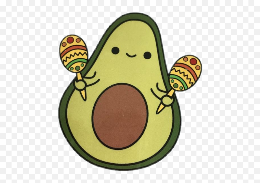 Avocado Mexican Mexico Green Happy Stiker - Mexican Avocado Png Emoji,Mexican Emoji