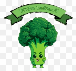 Broccoli Baka Meanie Kawaii - Funny Illustration On Brain Emoji,Broccoli Emoji