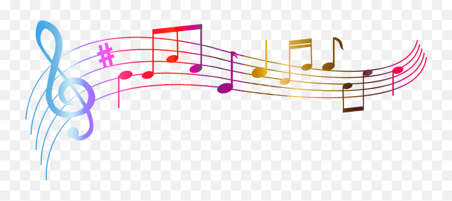 Music Notes Png - Colorful Music Notes Png Emoji,Single Music Note Emoji