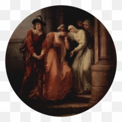 Angelica Kauffmann 001 - Farewell Of Abelard And Héloise Emoji,Emoji Canvas Painting