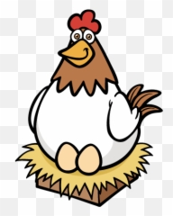 Clipart Chicken Hen - Cartoon Png Emoji