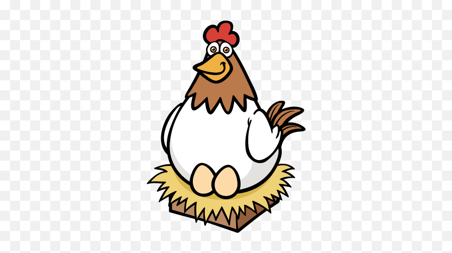 Clipart Chicken Hen Clipart Chicken - Hen Cartoon Png Emoji,Emoji Hand And Chicken