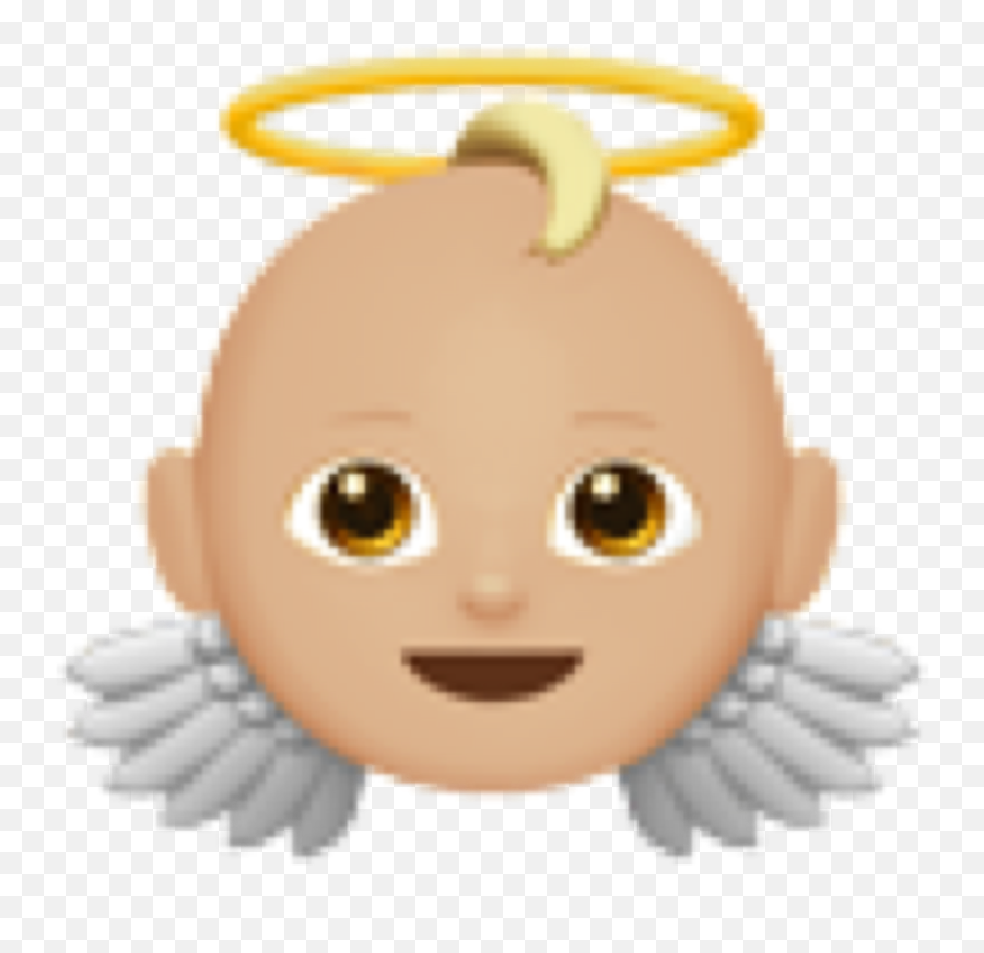 Iphone Shine Angel Emoji Tumblr Emoji - Cartoon,Where's The Angel Emoji