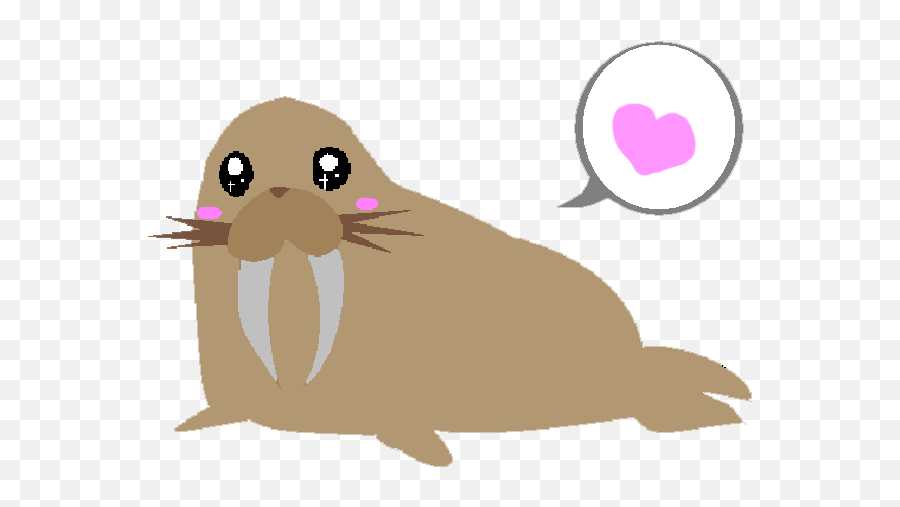 Happy Walrus - Cartoon Emoji,Yaranaika Emoji